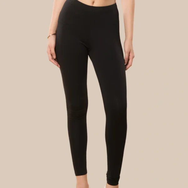 Aphro Soft Cotton Stretch Ankle Length Leggings for Women | Breathable | Mid-Rise | Slim Fit | Elasticated Waist | Daily Wear & Ethnic Wear