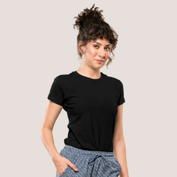 Aphro Women Casual Wear T-Shirt | Plain Cotton Half Sleeve Round Neck Top