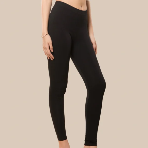 Aphro Soft Cotton Stretch Ankle Length Leggings for Women | Breathable | Mid-Rise | Slim Fit | Elasticated Waist | Daily Wear & Ethnic Wear
