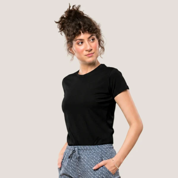 Aphro Women Casual Wear T-Shirt | Plain Cotton Half Sleeve Round Neck Top