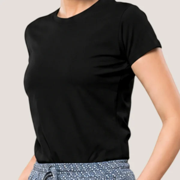 Aphro Women Casual Wear T-Shirt | Plain Cotton Half Sleeve Round Neck Top